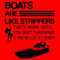 Boats Are Like Strippers They Work Until You Quit Throwing $100 Bills At Them Santa Hat thumb 1