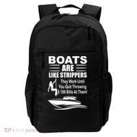 Boats Are Like Strippers Funny Joke Backpack thumb 0