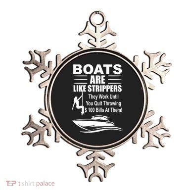 Boats Are Like Strippers Funny Joke Ornament