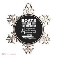 Boats Are Like Strippers Funny Joke Ornament thumb 0