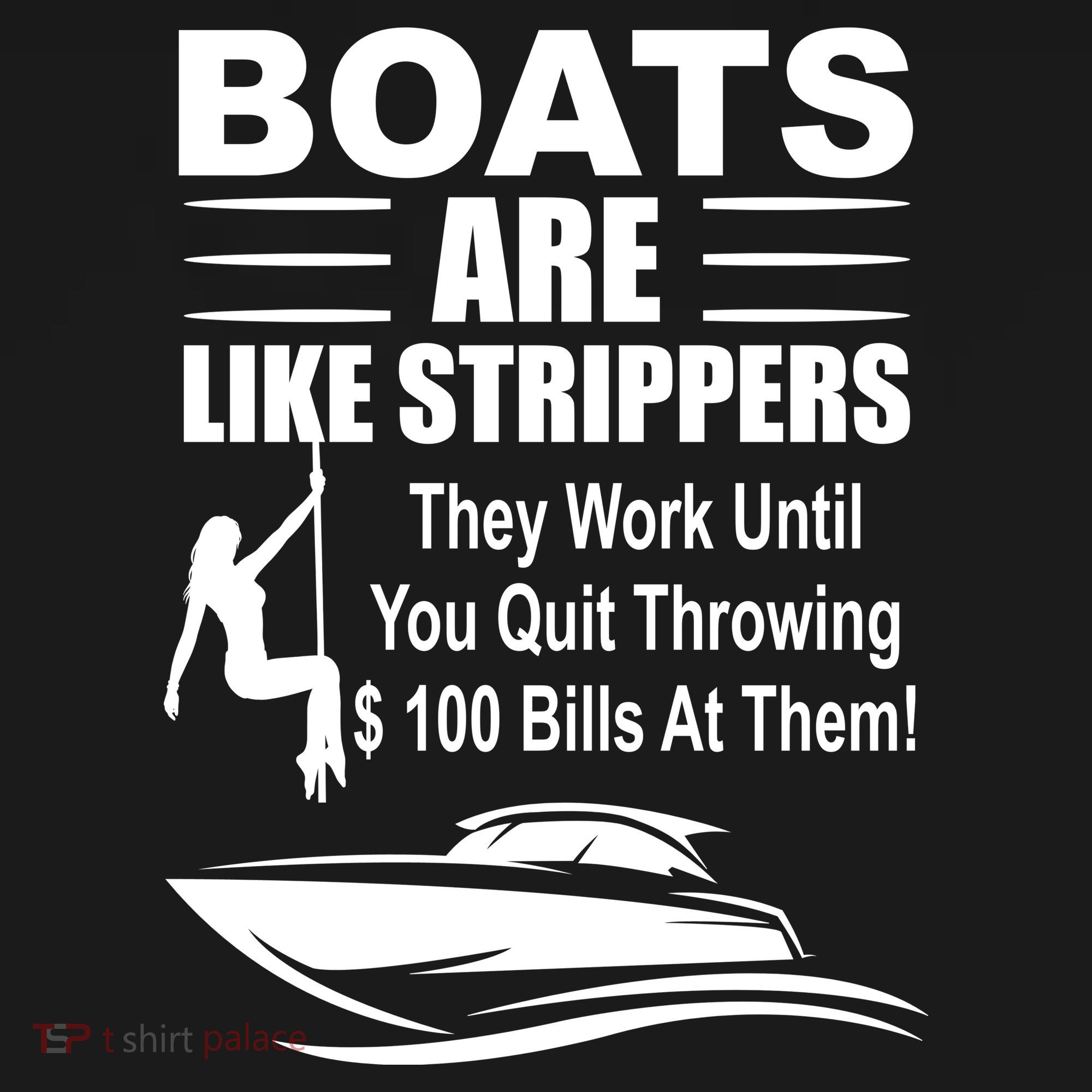 Boats Are Like Strippers Funny Joke Ornament