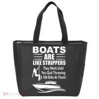 Boats Are Like Strippers Funny Joke Tote Bag thumb 0