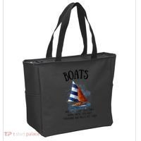 Boats Are Like Strippers They Work Until You Quit Throwing 100 Bills At Them Tote Bag thumb 2