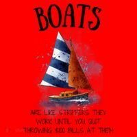 Boats Are Like Strippers They Work Until You Quit Throwing 100 Bills At Them Santa Hat thumb 1