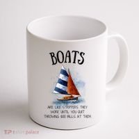 Boats Are Like Strippers They Work Until You Quit Throwing 100 Bills At Them Coffee Mug thumb 1