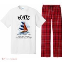 Boats Are Like Strippers They Work Until You Quit Throwing 100 Bills At Them Pajama Set thumb 0