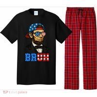 Bruh Abraham Lincoln Patriotic 4th Of July Pajama Set thumb 0