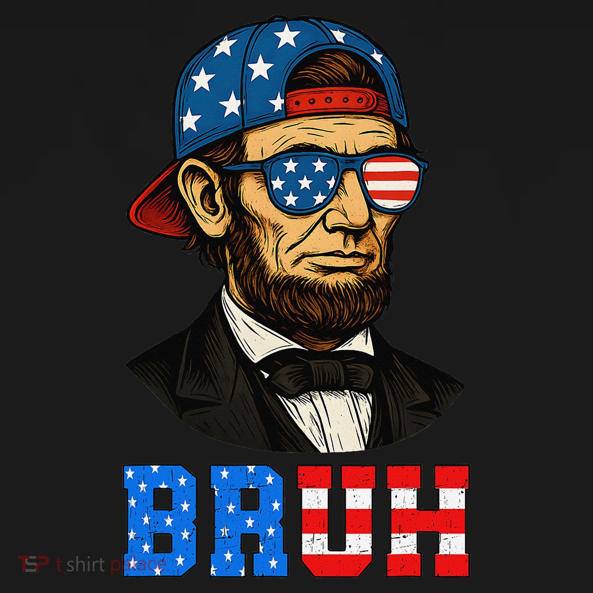 Bruh Abraham Lincoln Patriotic 4th Of July Women's Hoodie