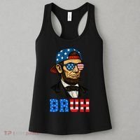 Bruh Abraham Lincoln Patriotic 4th Of July Women's Tank Top thumb 3