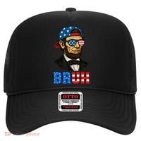 Bruh Abraham Lincoln Patriotic 4th Of July Hat thumb 0