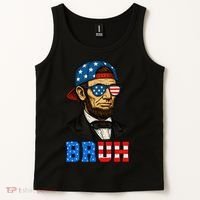 Bruh Abraham Lincoln Patriotic 4th Of July Tank Top thumb 2