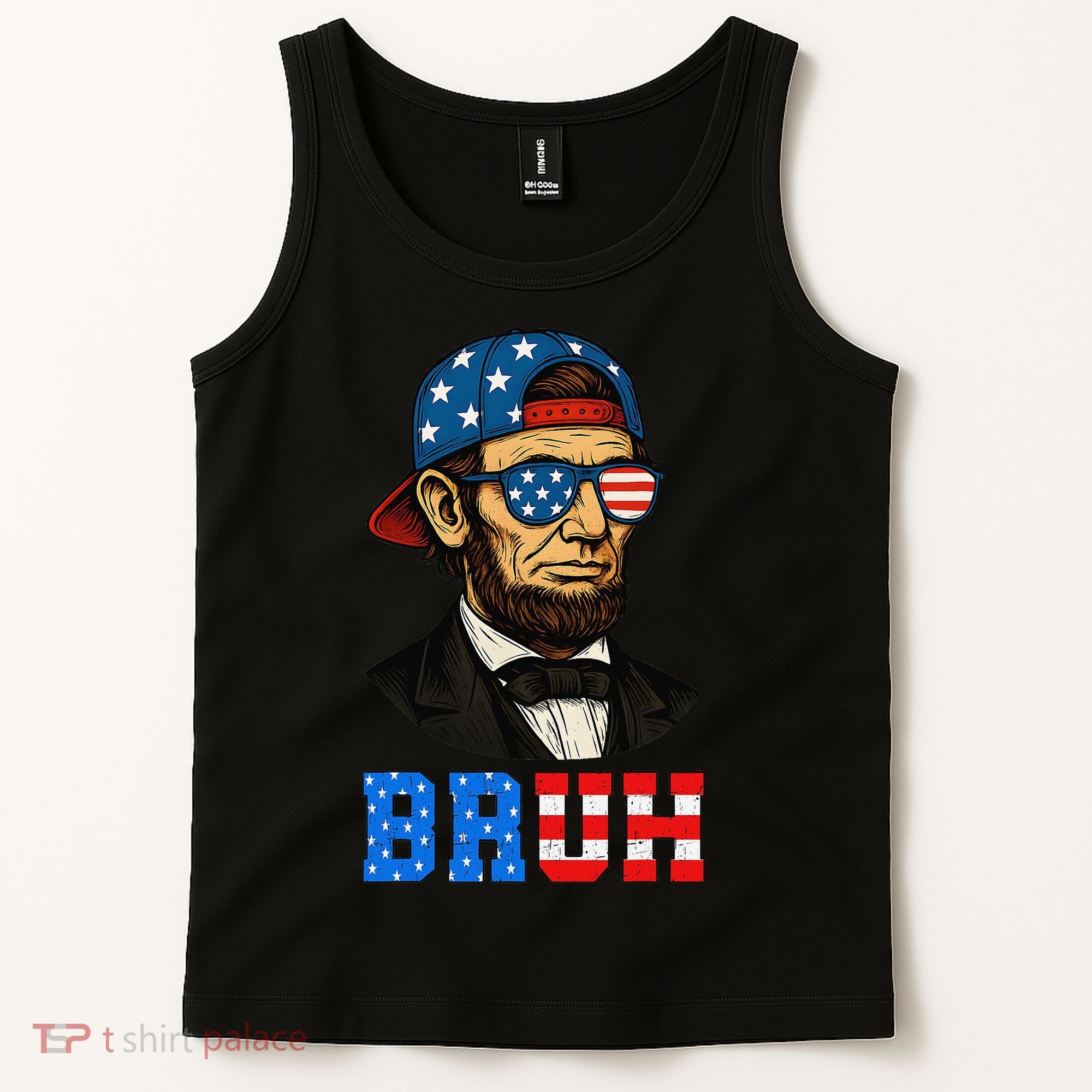 Bruh Abraham Lincoln Patriotic 4th Of July Tank Top