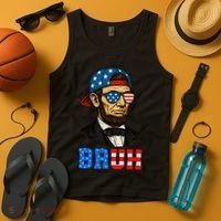 Bruh Abraham Lincoln Patriotic 4th Of July Tank Top thumb 4