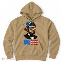 Bruh Abraham Lincoln Patriotic 4th Of July Hoodie thumb 0