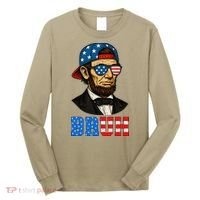 Bruh Abraham Lincoln Patriotic 4th Of July Long Sleeve Shirt thumb 0