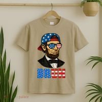 Bruh Abraham Lincoln Patriotic 4th Of July T-Shirt thumb 2