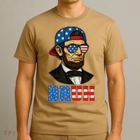 Bruh Abraham Lincoln Patriotic 4th Of July T-Shirt thumb 3