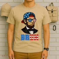 Bruh Abraham Lincoln Patriotic 4th Of July T-Shirt thumb 6