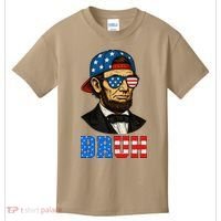 Bruh Abraham Lincoln Patriotic 4th Of July Kids T-Shirt thumb 0