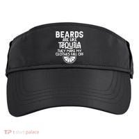 Beards Are Like Tequila They Make My Clothes Fall Off Adult Drive Performance Visor thumb 0