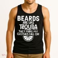 Beards Are Like Tequila They Make My Clothes Fall Off Tank Top thumb 3