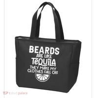 Beards Are Like Tequila They Make My Clothes Fall Off Tote Bag thumb 3