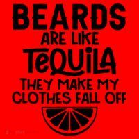 Beards Are Like Tequila They Make My Clothes Fall Off Santa Hat thumb 1