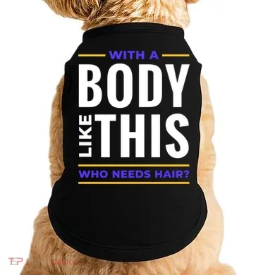 Bald Head Body Funny Doggie Tank