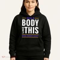 Bald Head Body Funny Hoodie thumb 5