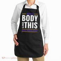 Bald Head Body Funny Apron thumb 2