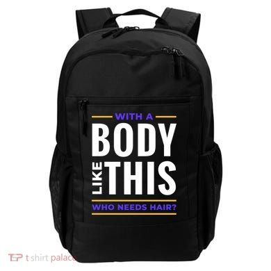 Bald Head Body Funny Backpack