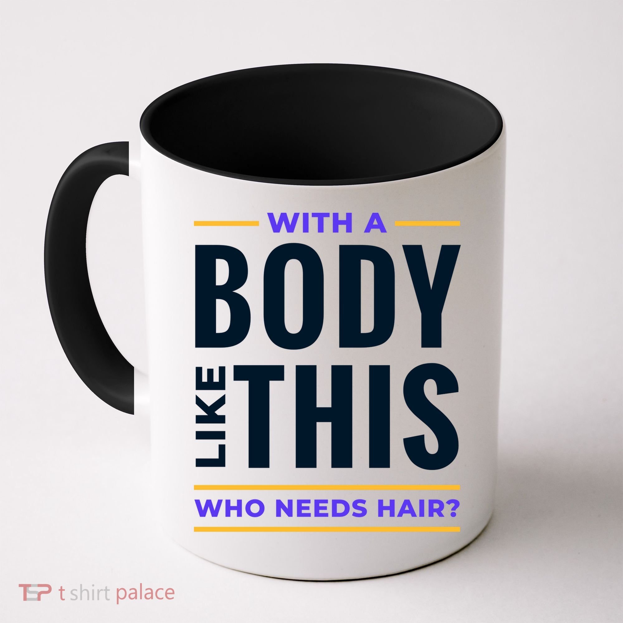 Bald Head Body Funny Coffee Mug