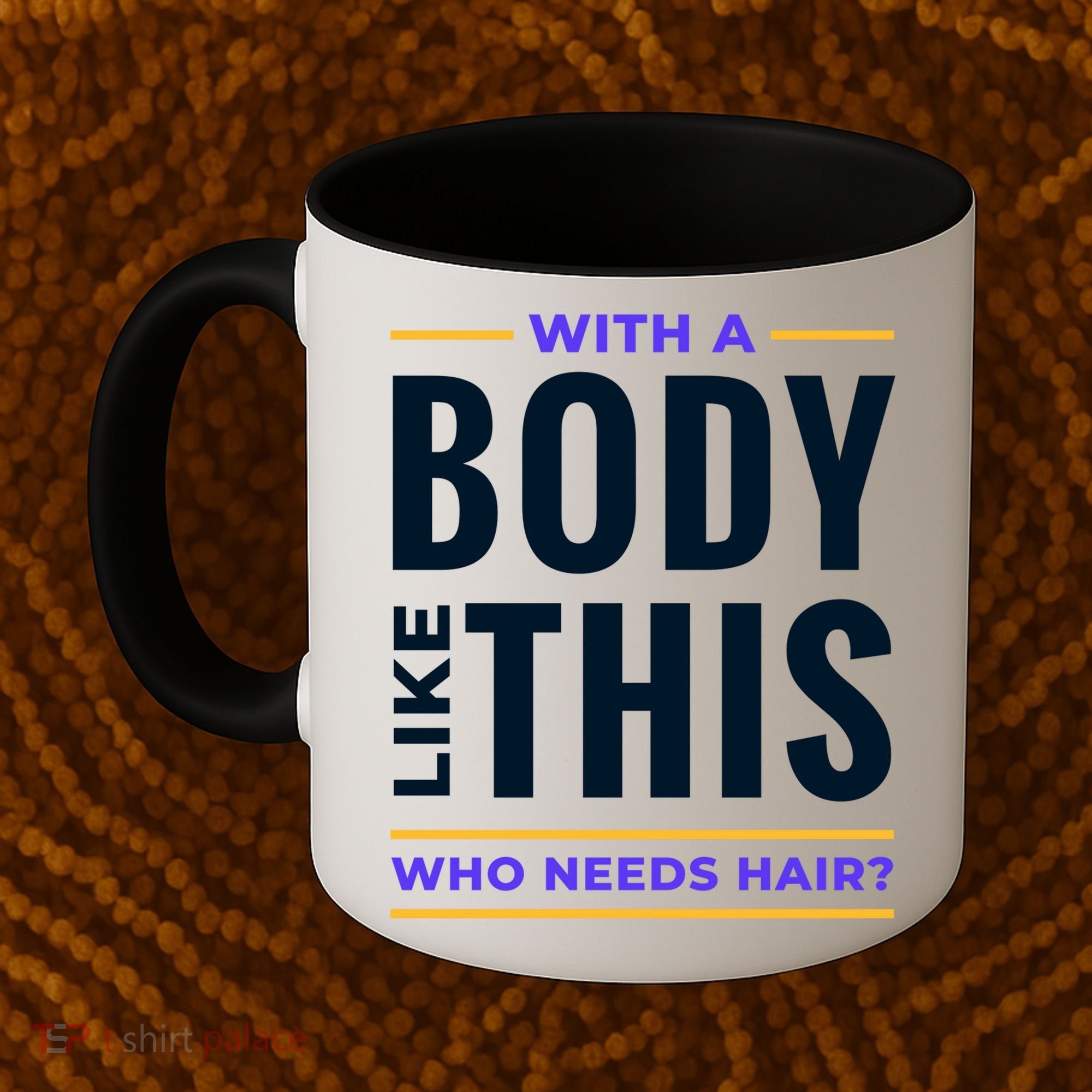 Bald Head Body Funny Coffee Mug