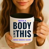 Bald Head Body Funny Coffee Mug thumb 3