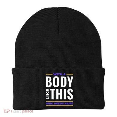 Bald Head Body Funny Beanie