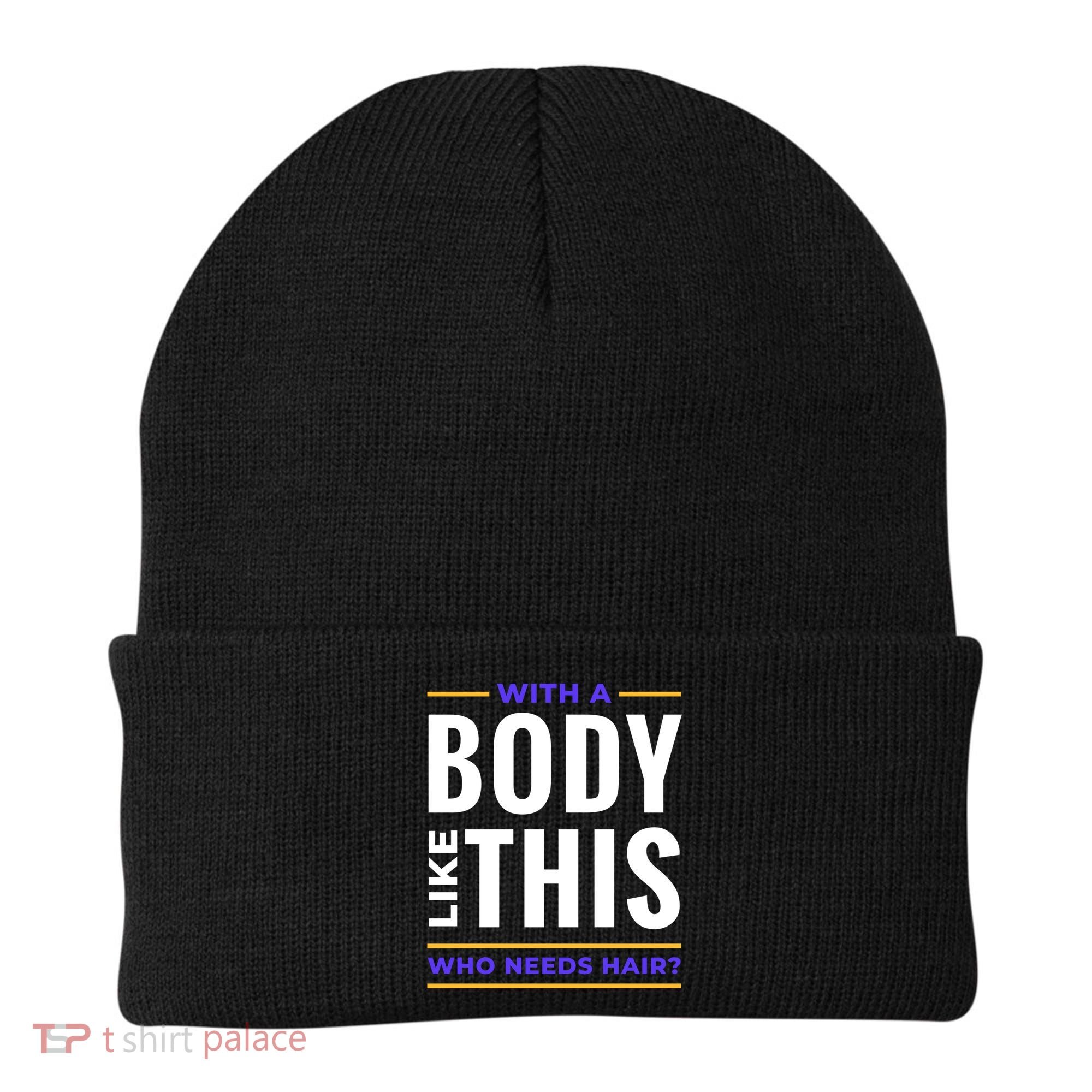 Bald Head Body Funny Beanie