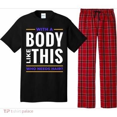 Bald Head Body Funny Pajama Set