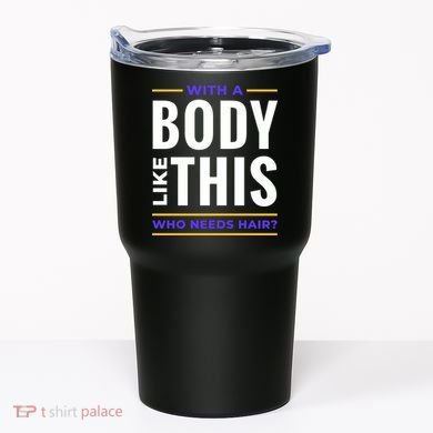 Bald Head Body Funny Tumbler