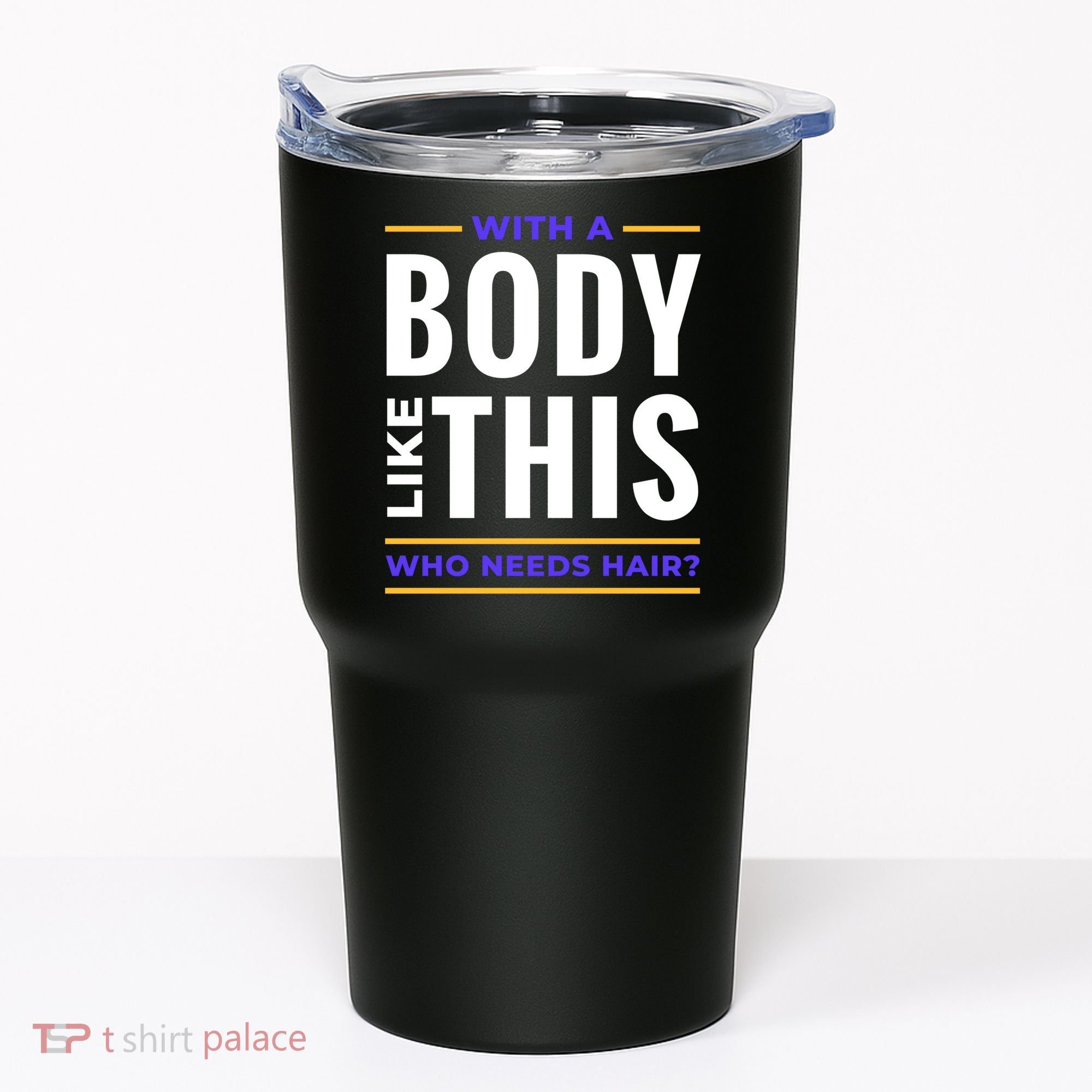 Bald Head Body Funny Tumbler