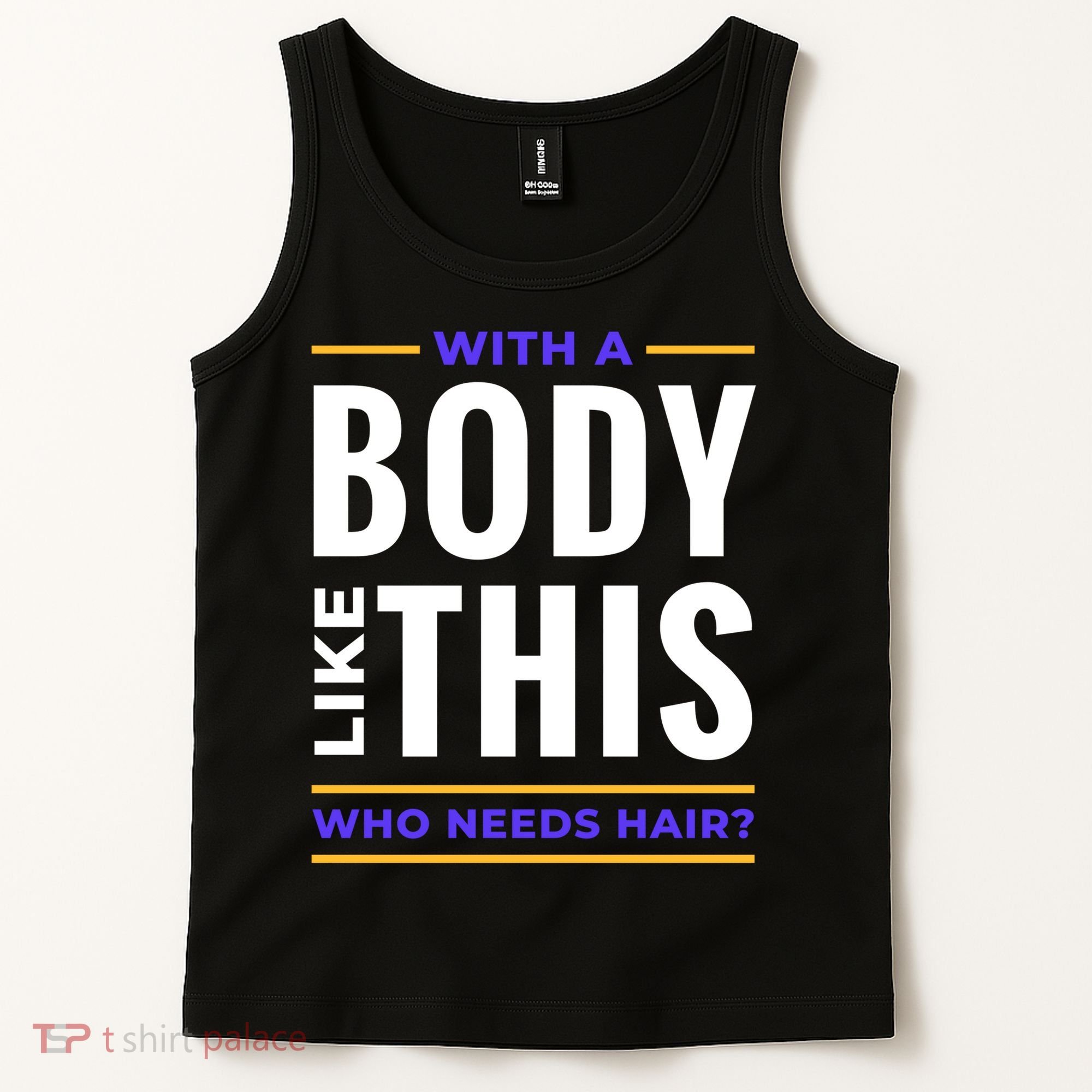 Bald Head Body Funny Tank Top