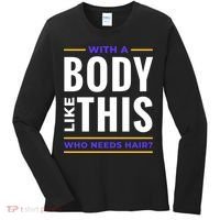 Bald Head Body Funny Women's Long Sleeve Shirt thumb 0