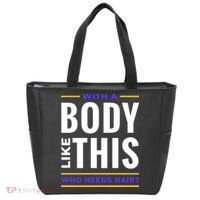 Bald Head Body Funny Tote Bag thumb 0