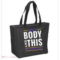 Bald Head Body Funny Tote Bag thumb 2