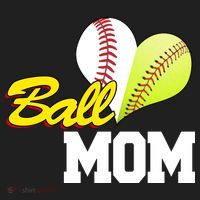 Ball Mom Heart Baseball Fan Women's Sweatshirt thumb 2