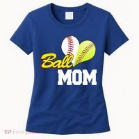 Ball Mom Heart Baseball Fan Women's T-Shirt thumb 0