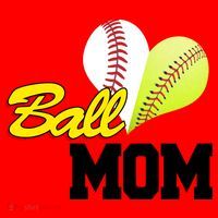 Ball Mom Heart Baseball Fan Santa Hat thumb 1
