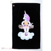 Ballet Dancer Unicorn Golf Towel thumb 0