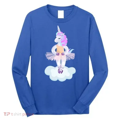 Ballet Dancer Unicorn Long Sleeve Shirt