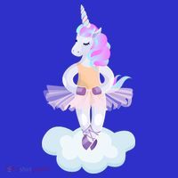 Ballet Dancer Unicorn Toddler T-Shirt thumb 4