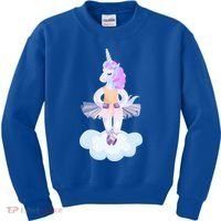 Ballet Dancer Unicorn Kids Sweatshirt thumb 0